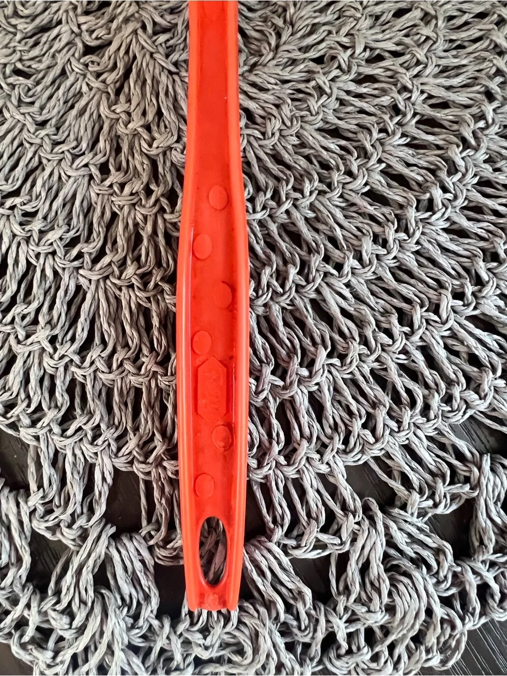Vintage Foley Orange Nylon kitchen soup serving ladle